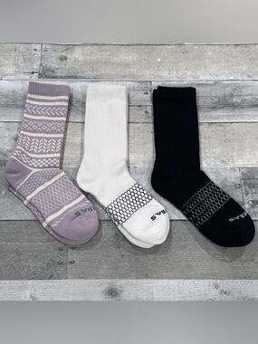 BOMBAS Women’s 3-Pack Calf Socks - Assorted Colors - Size - Medium